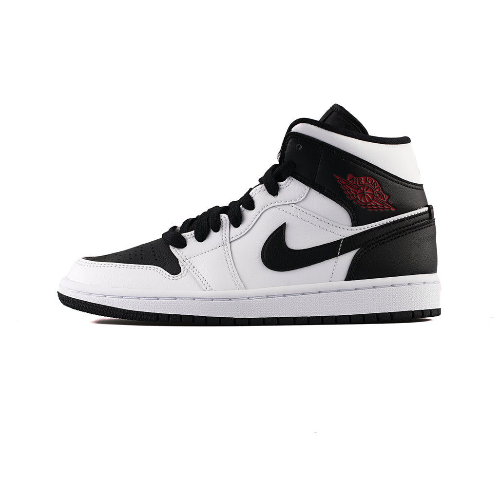 jordan 1 mid white gym red black