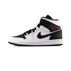 jordan 1 mid white red black