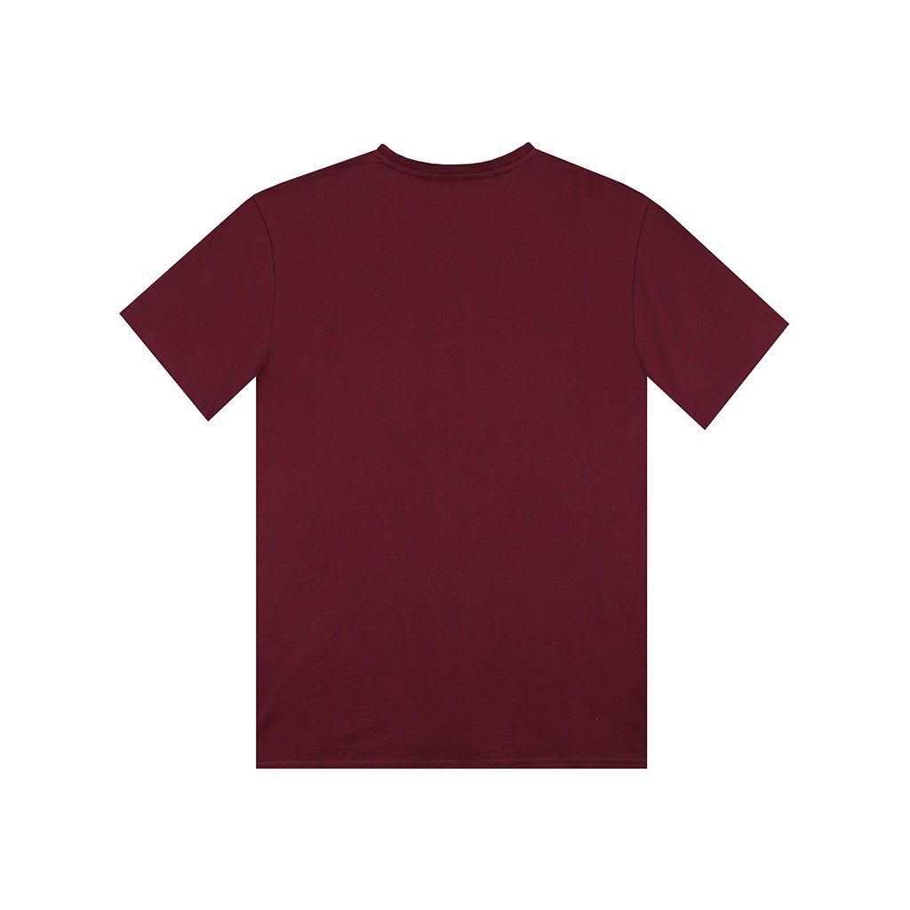 amongst few English Arabic Pima T  Shirt  Maroon  