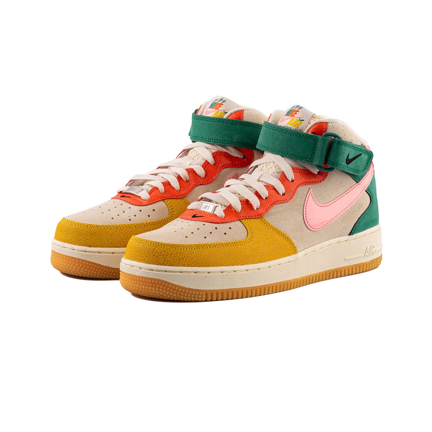 Nike Air Force 1 - White / Bleached Coral / Gum Light Brown