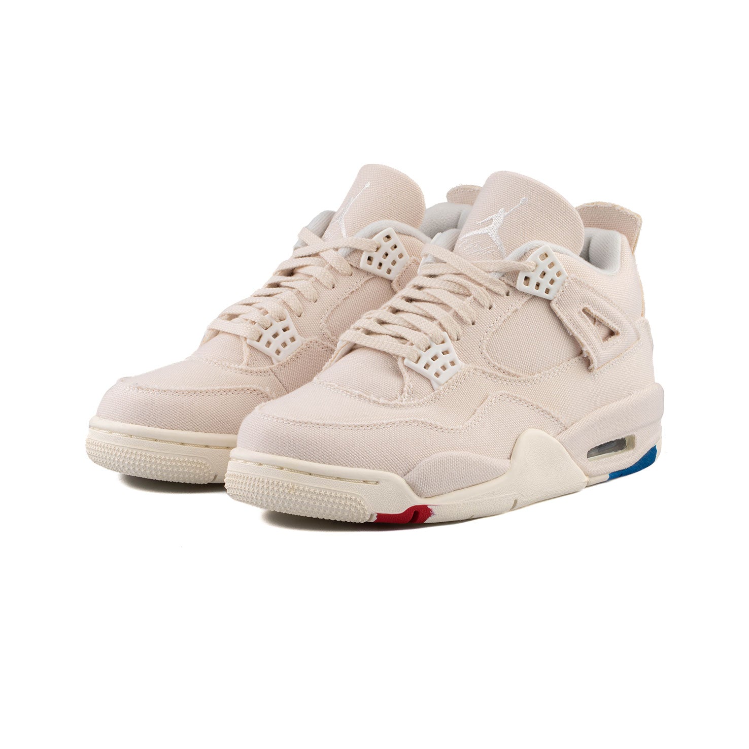 WMNS Air Jordan 4 Retro (Sail/Sail Cement Grey-Fire Red)