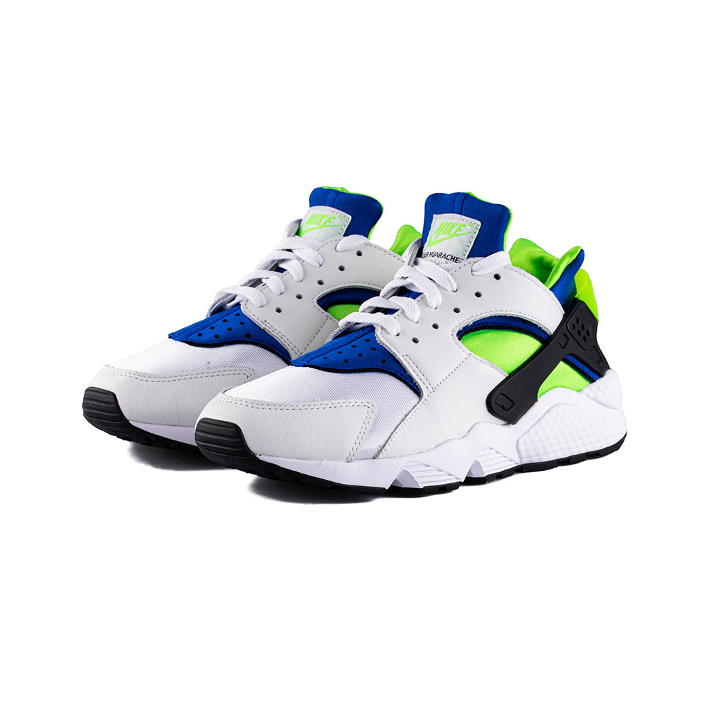 huaraches green and white