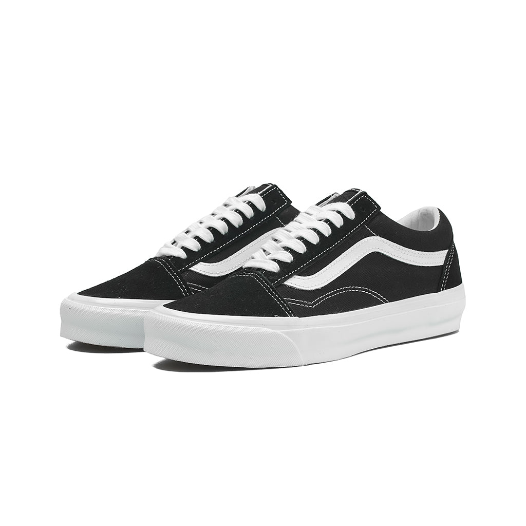 Vans - OG Old Skool Lx Suede/Canvas (Black/Trwht) – amongst few