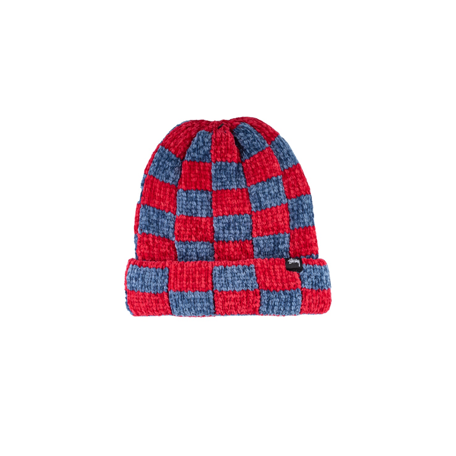 Stussy - Crochet Checkered Beanie (Red)