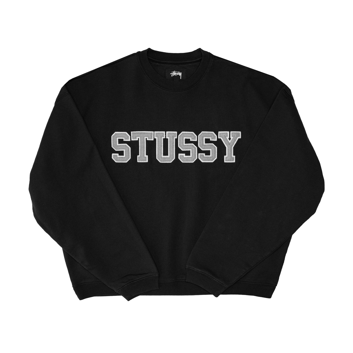 Stussy - Relaxed Oversized Crew (Black) – amongst few