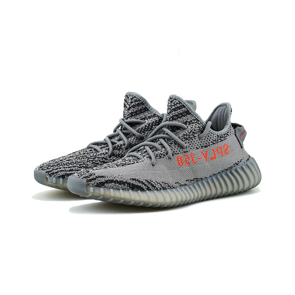 adidas - Yeezy BOOST 350 V2 (Grey/Bold-Orange/Dark Grey) – amongst few