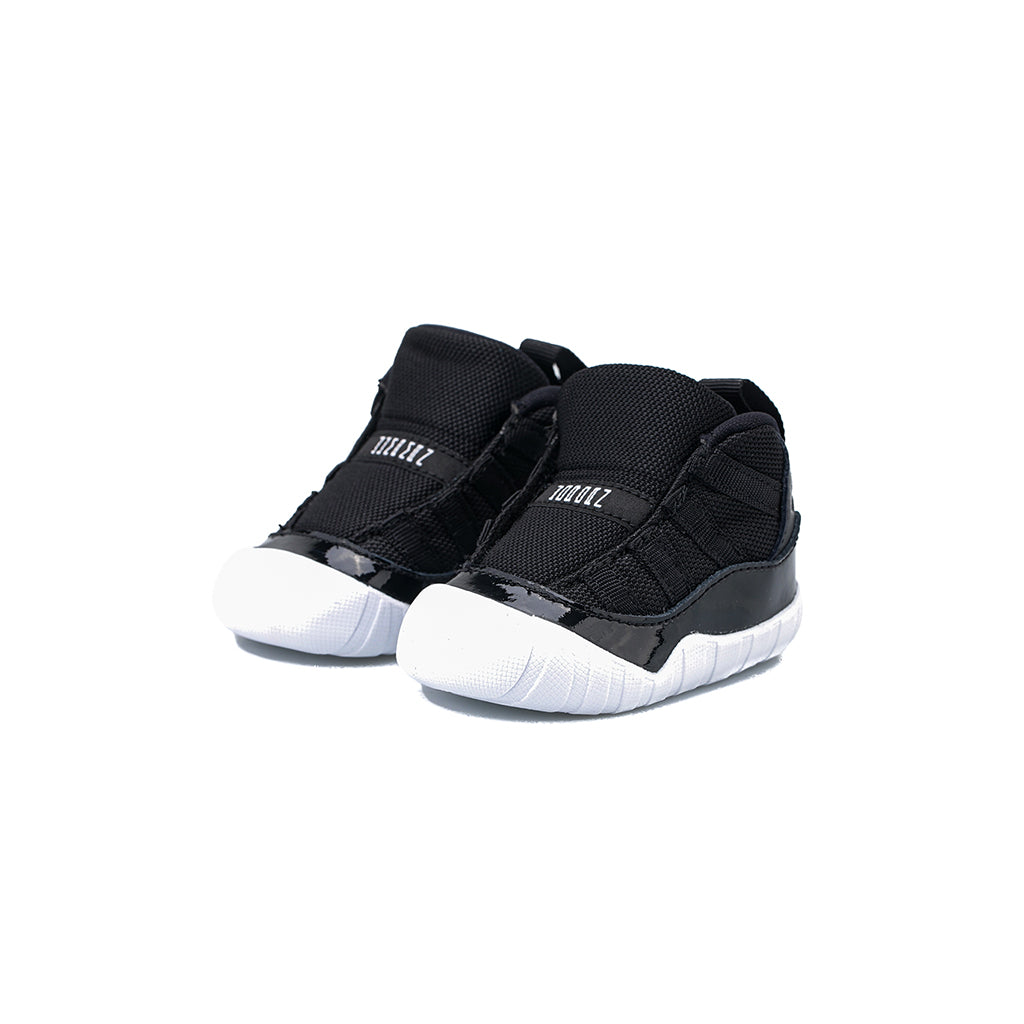 Jordan 11 Crib Bootie (Black/Varsity 