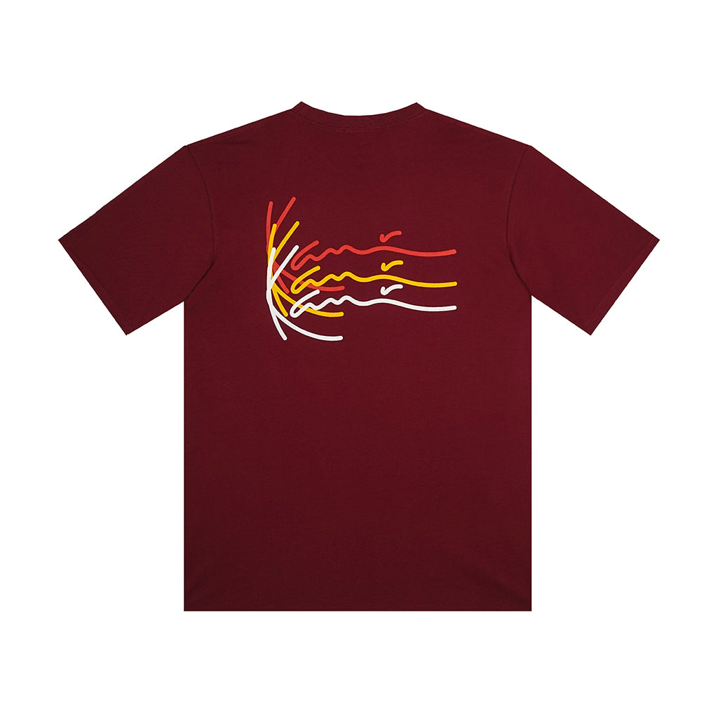 amongst few x Karl Kani - Heritage T-Shirt (Burgundy)