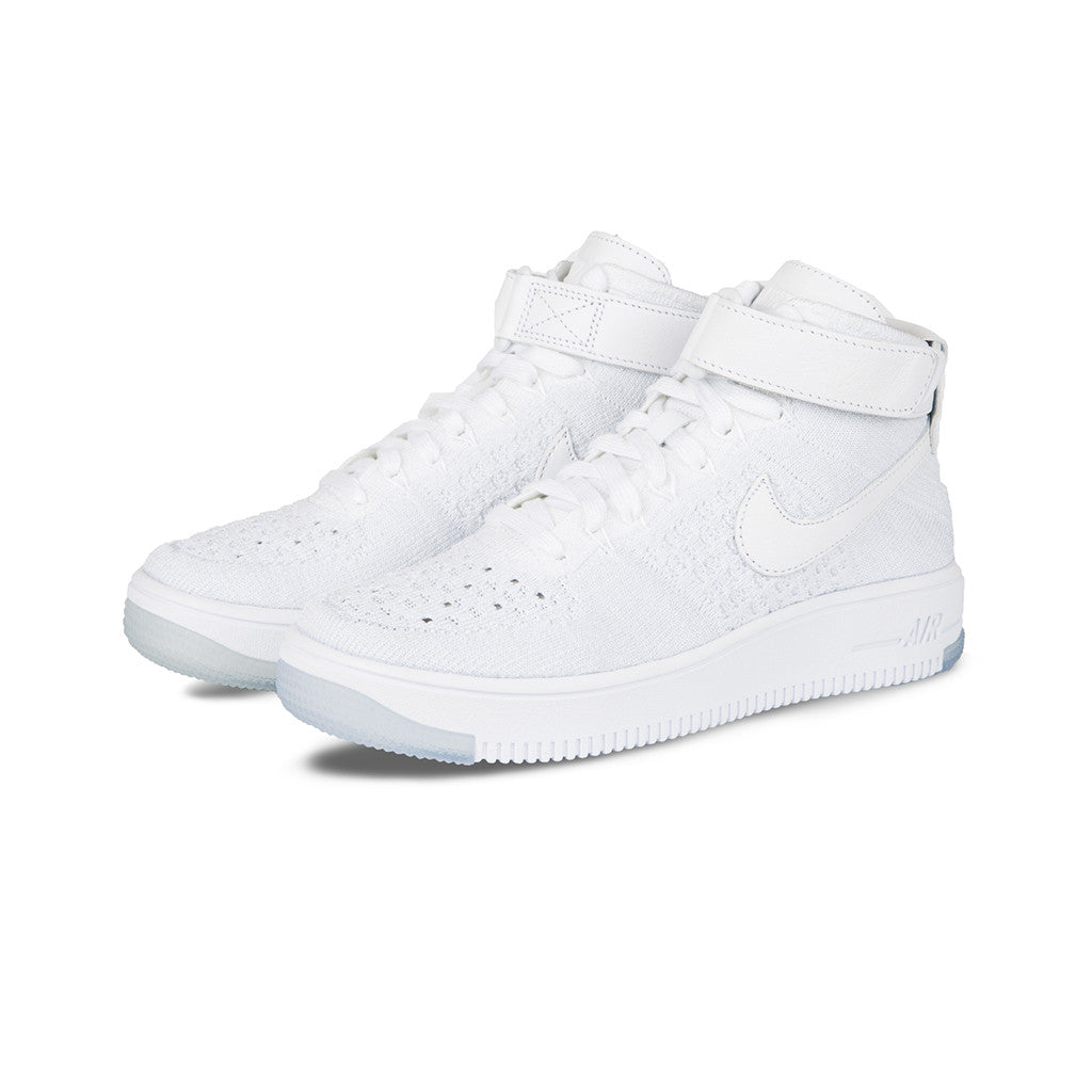 Nike - W AF1 Flyknit (White/White-Pure Platinum) â amongst few