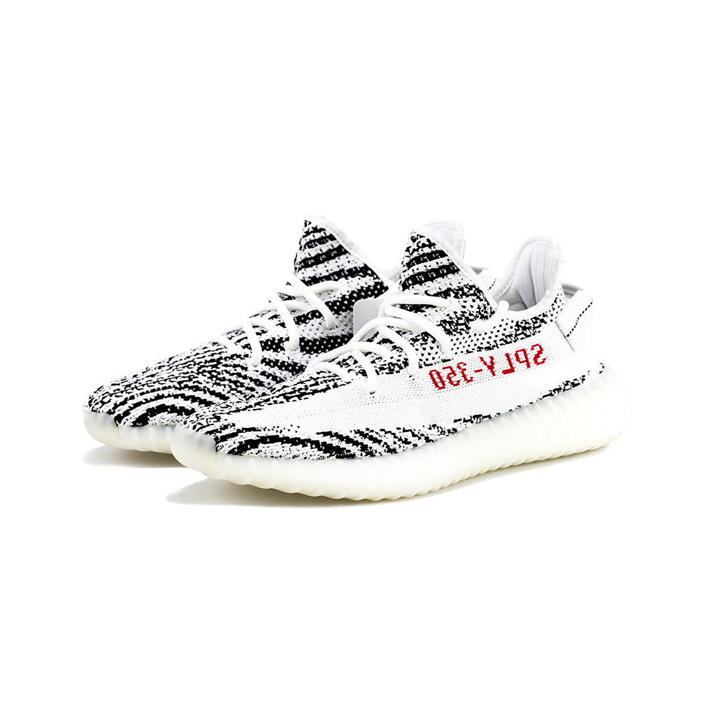 yeezy white zebra