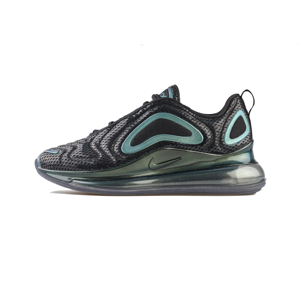 nike air max 720 black/black/metallic silver