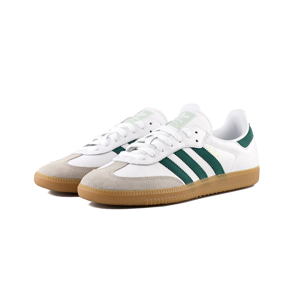 adidas samba white and green