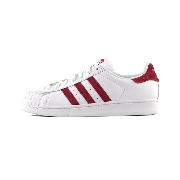 adidas Originals - Superstar (Cloud White/Collegiate Burgundy/Cloud Wh ...