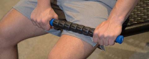 beenax blue muscle roller stick massage thigh