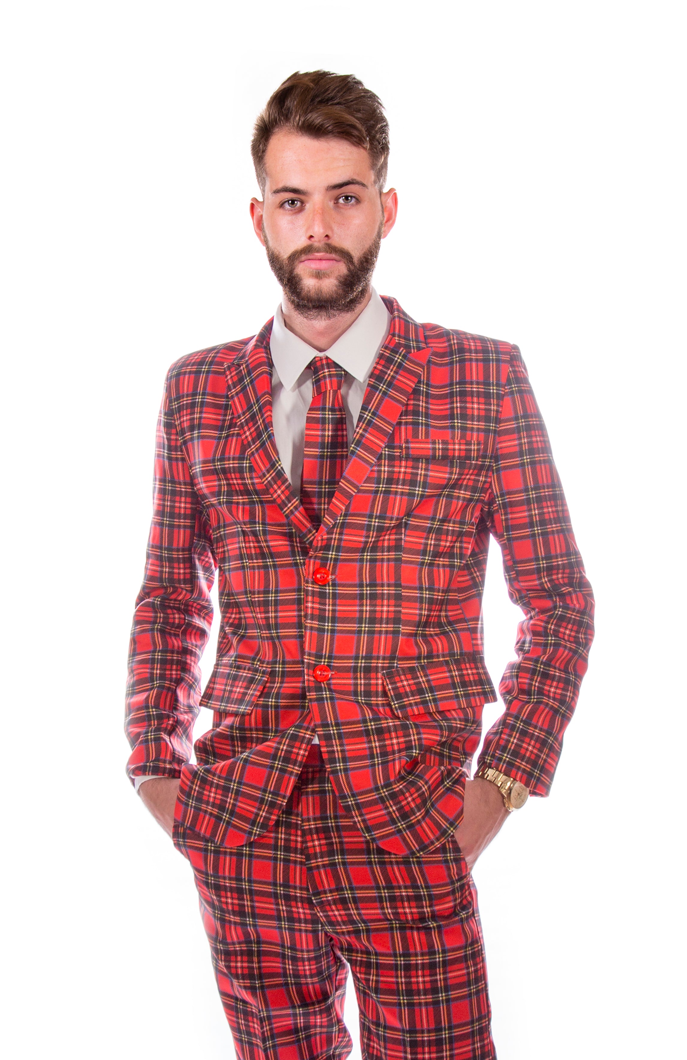 Red Tartan Scottish Stag Suit – Stag Suits