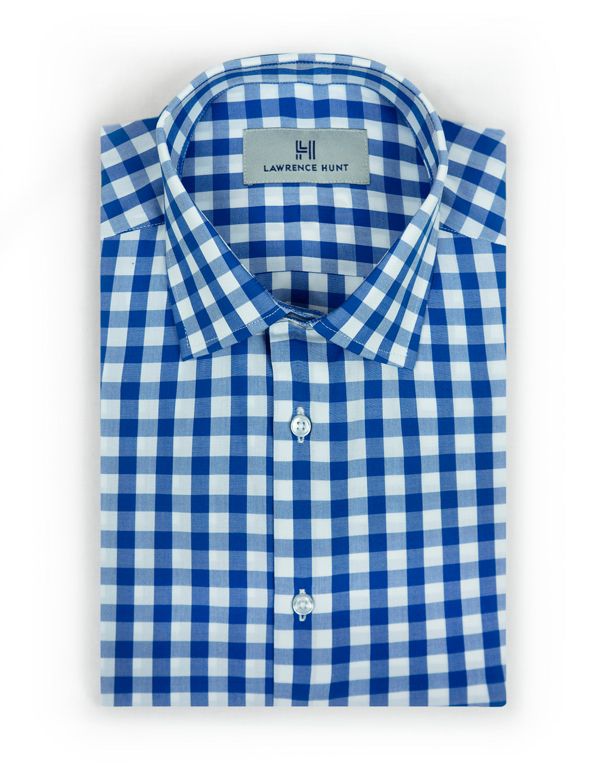 "Kirby" - Blue & White Check: NO SWEAT - Lawrence Hunt product image