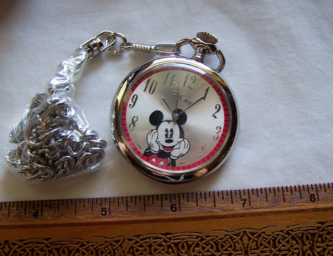 Mickey Mouse Collectible Pocket Watch 