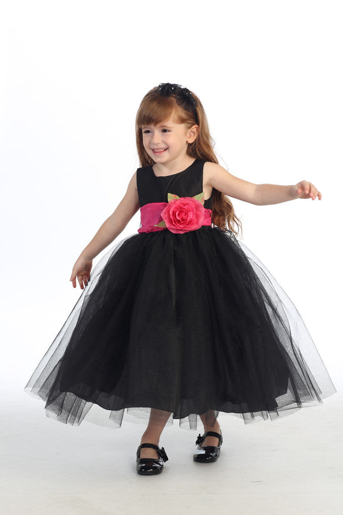 Ballerina Flower Girl Dress - Black 