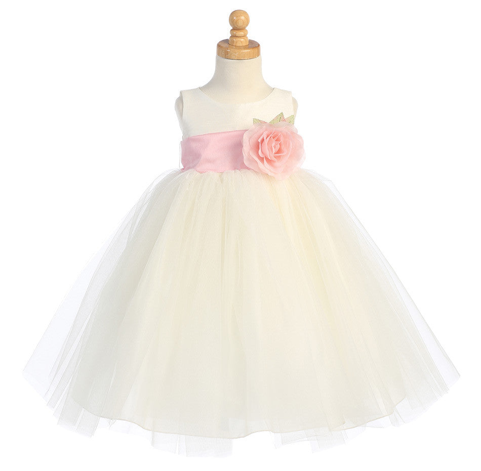 Ballerina Flower Girl Dress - Ivory - Girls BL228 – Mollys Hanger