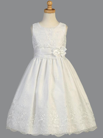 girls plus size first communion dress