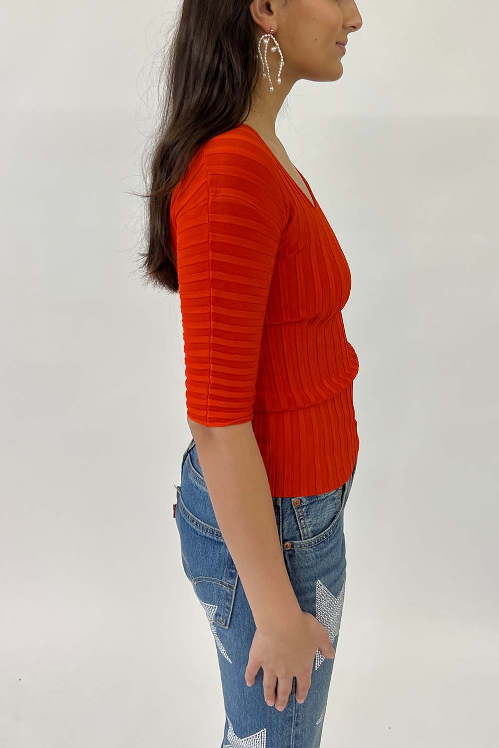 Malene Birger - Ivena Top: Orange ouimillie