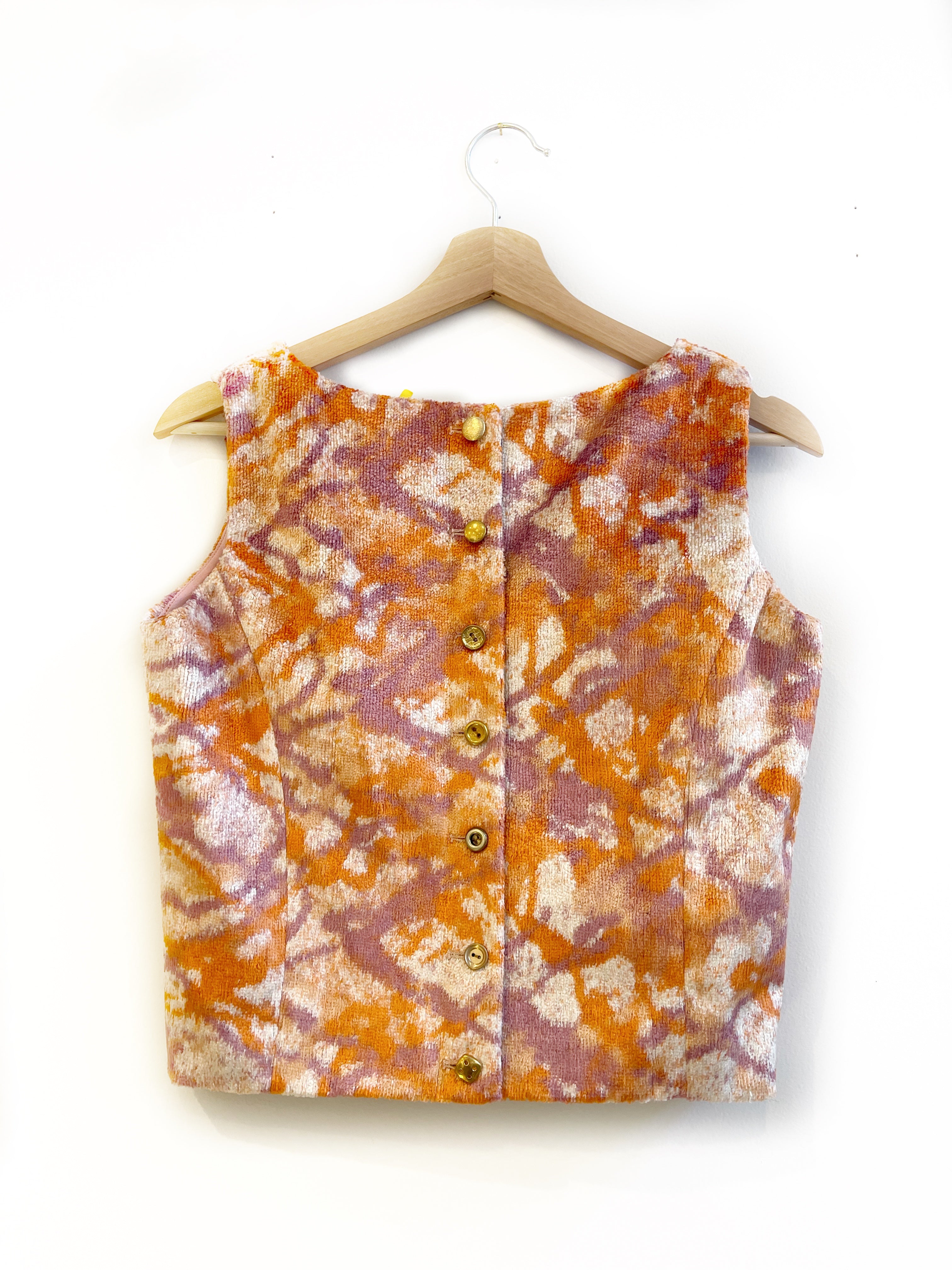 The Series - Shell Top: Orange & Lilac