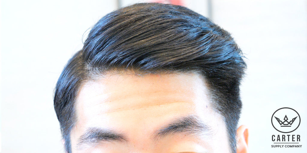 2 Hairstyles For Asian Hair High Volume Quiff Comb Over Side Part Carter Supply Company