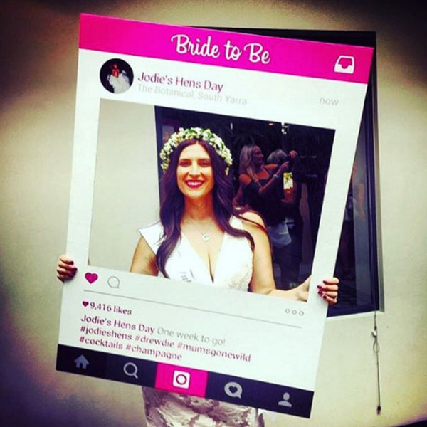 Hen's Party Instagram Frame Prop Australia - Large (80 x ...