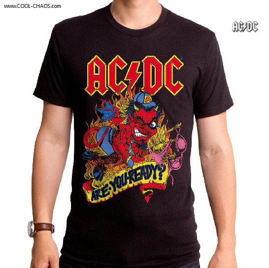 AC/DC T-Shirt / AC/DC 'Devil Angus' Are you Ready? Rock Tee – COOL ...