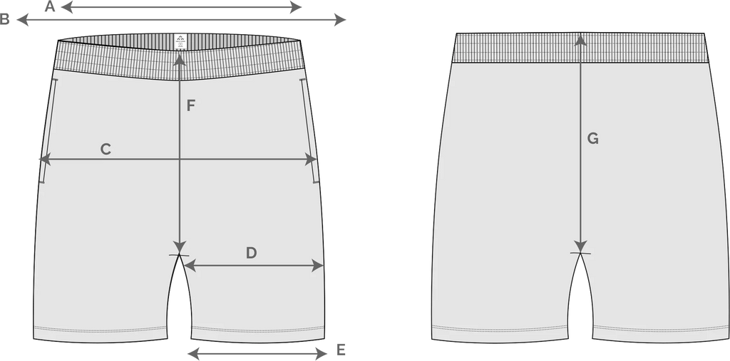 Swing Easy Shorts Size Guide