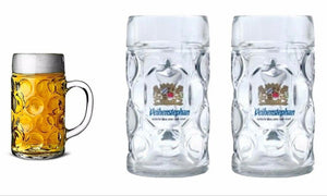 Dimpled Beer Glass 2 x Liter Stein Masskrug MAN CA – shoptillyapop.com