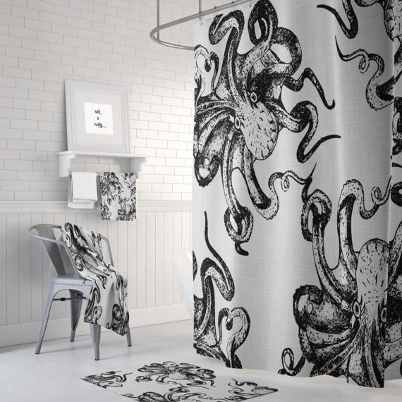 funky shower curtain