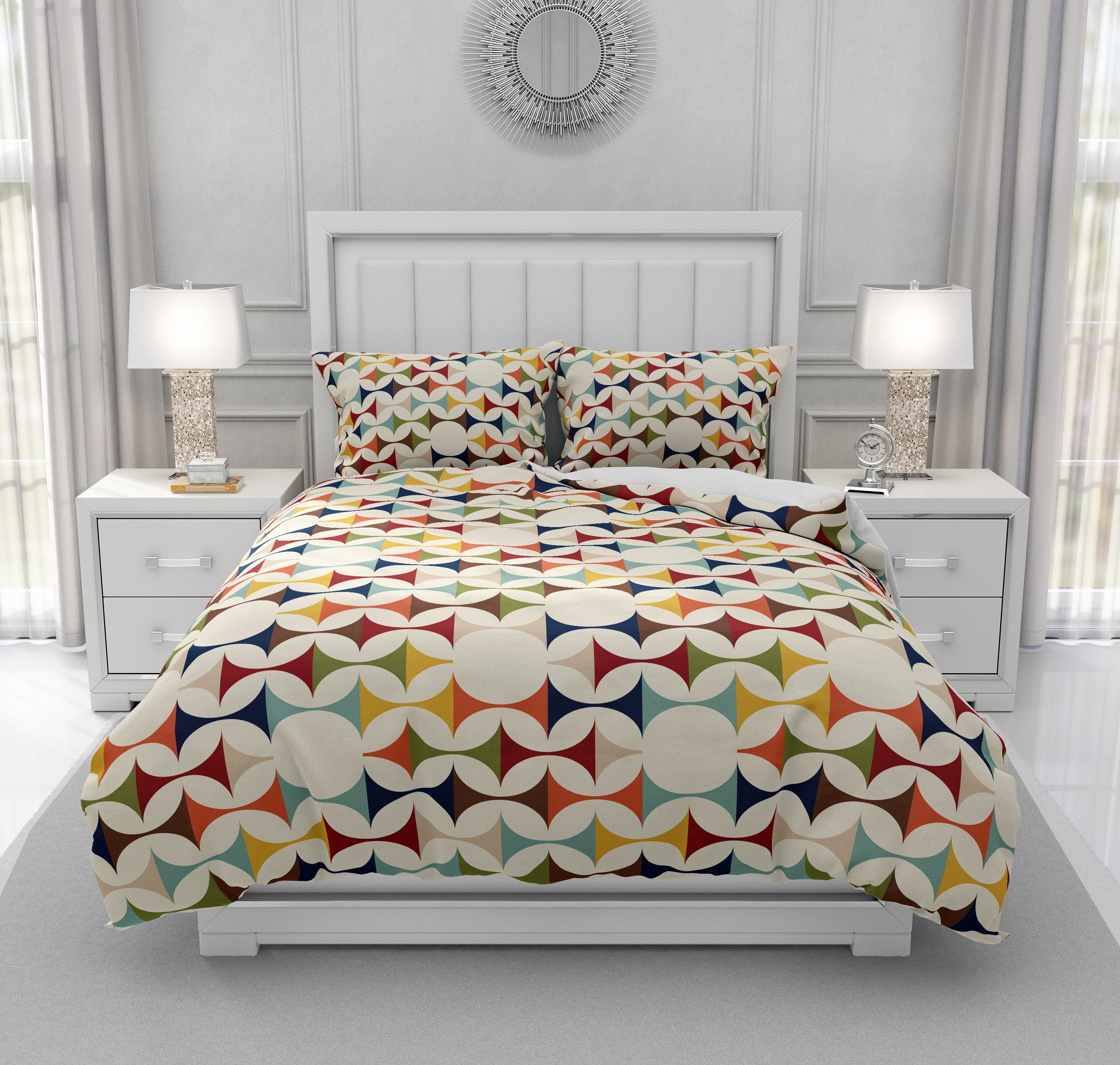 Mid Century Modern Duvet Cover Twin Bedding Sets 2020   Mid Century Bedding 6 