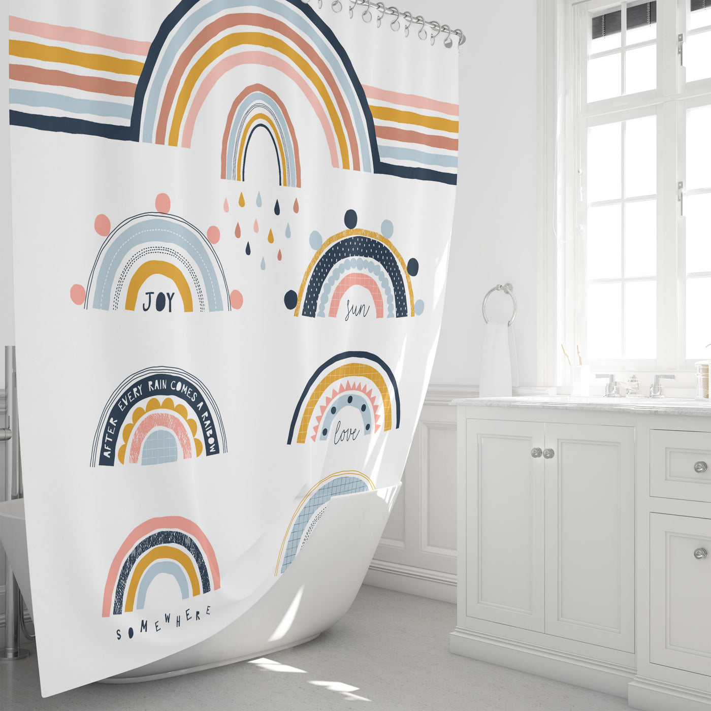 towel shower curtain