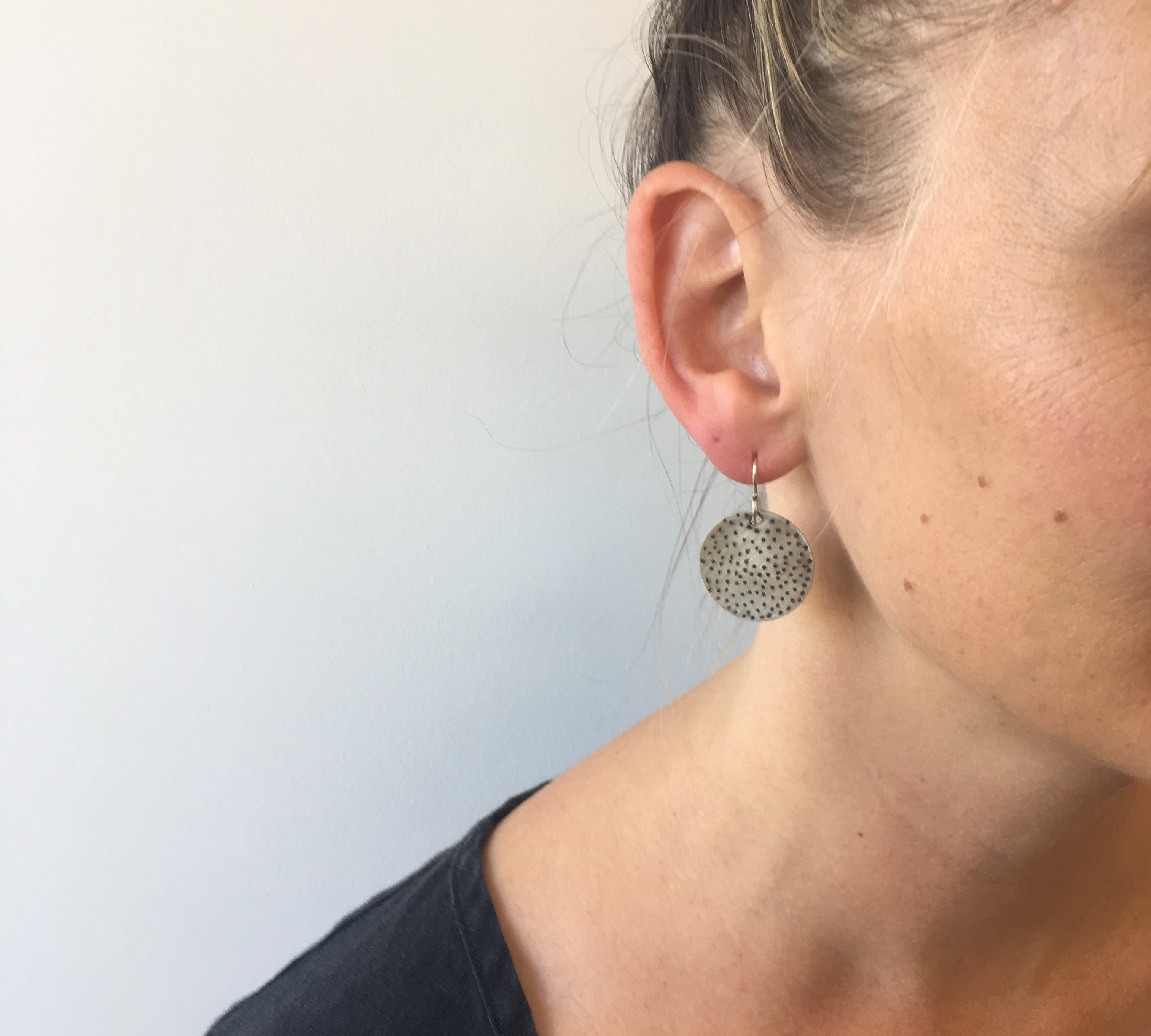 Silver Earrings at alishamerrickart. See enamel jewelry and enamel art. – Alisha  Merrick Art