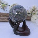 Guan Yin Lotus Hand Sphere Stand