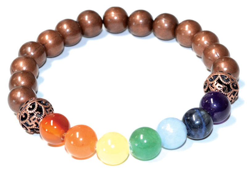 7 Chakra Copper Bracelet