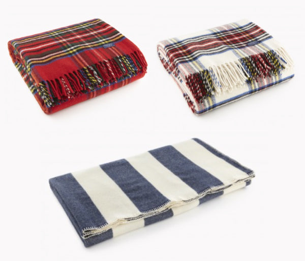 Faribault Woolen Plaid Blankets