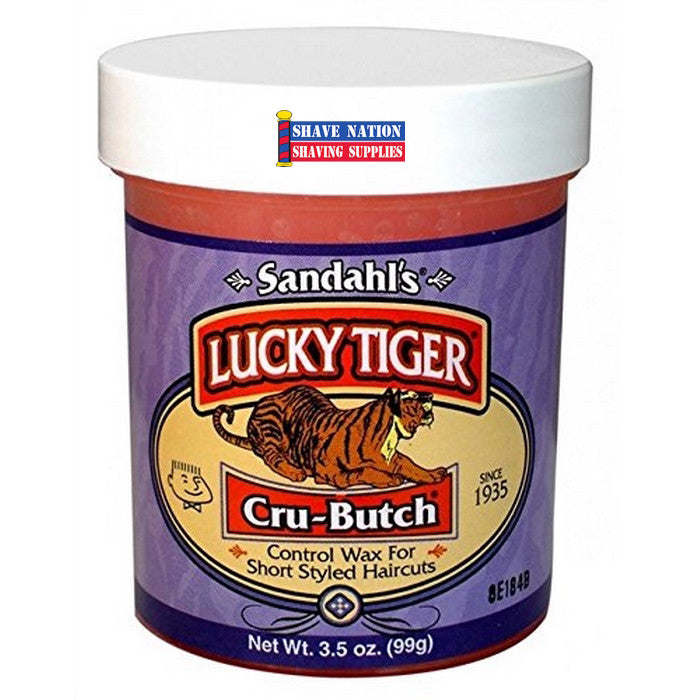 Lucky Tiger Cru Butch Hair Wax 3 5oz Jar Shave Nation Shaving