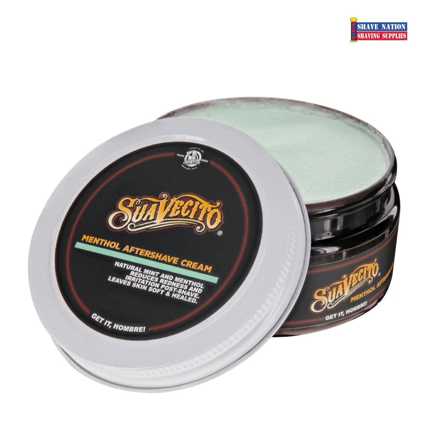 Blind vertrouwen Onderdompeling Carry Suavecito Menthol Vanishing Creme Aftershave Cream | Shave Nation Shaving  Supplies®