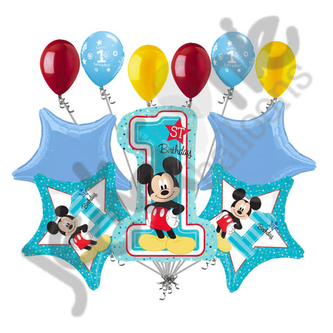 Disney Mickey Mouse 1st Birthday Balloon Bouquet Jeckaroonie Balloons