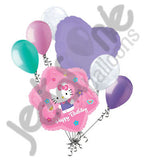 Hello Kitty Happy Birthday Flower Balloon Bouquet