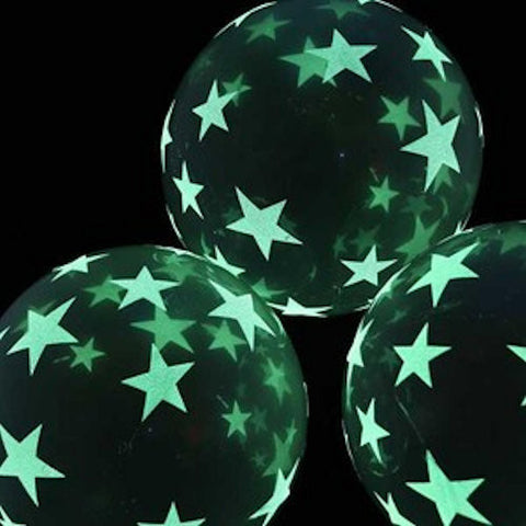 painted glow in the dark balloons