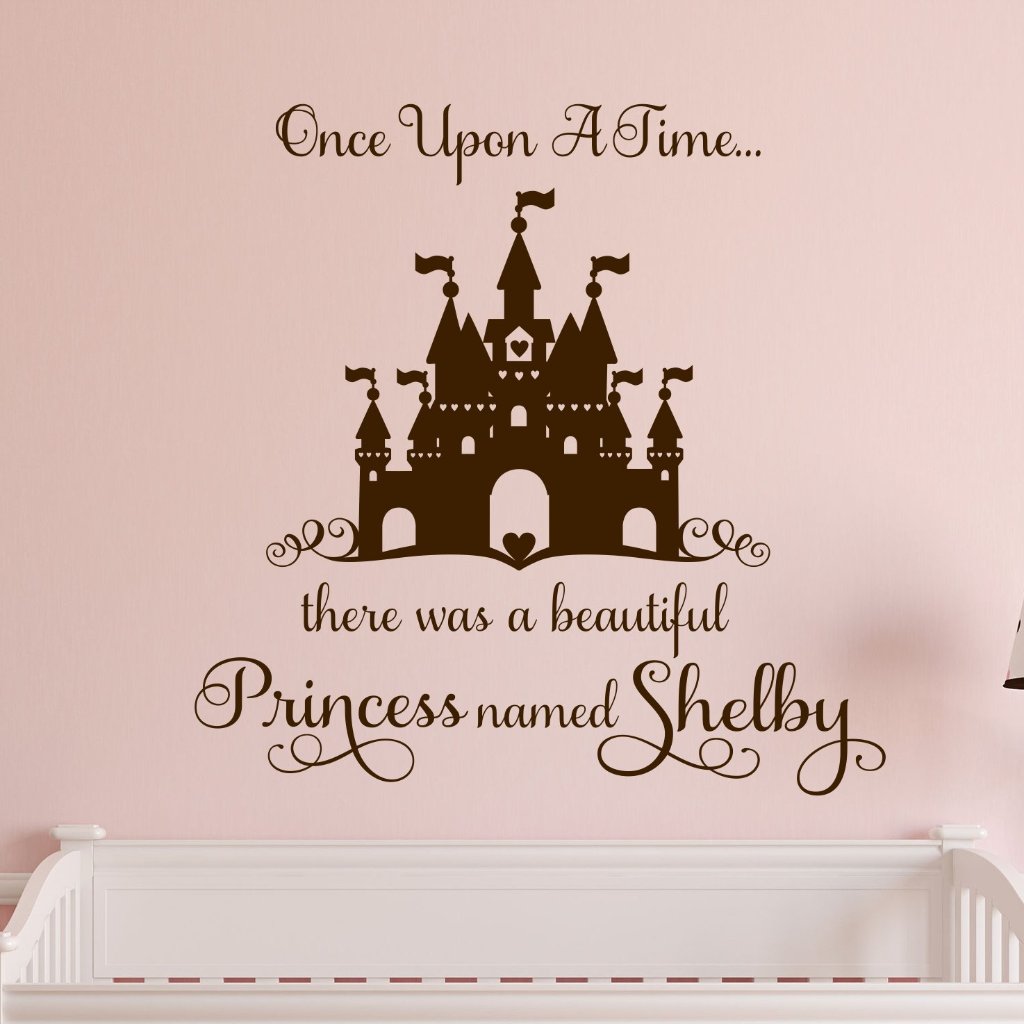 Once Upon a Time | Princess Castle Decal | Vinyl Wall Lettering