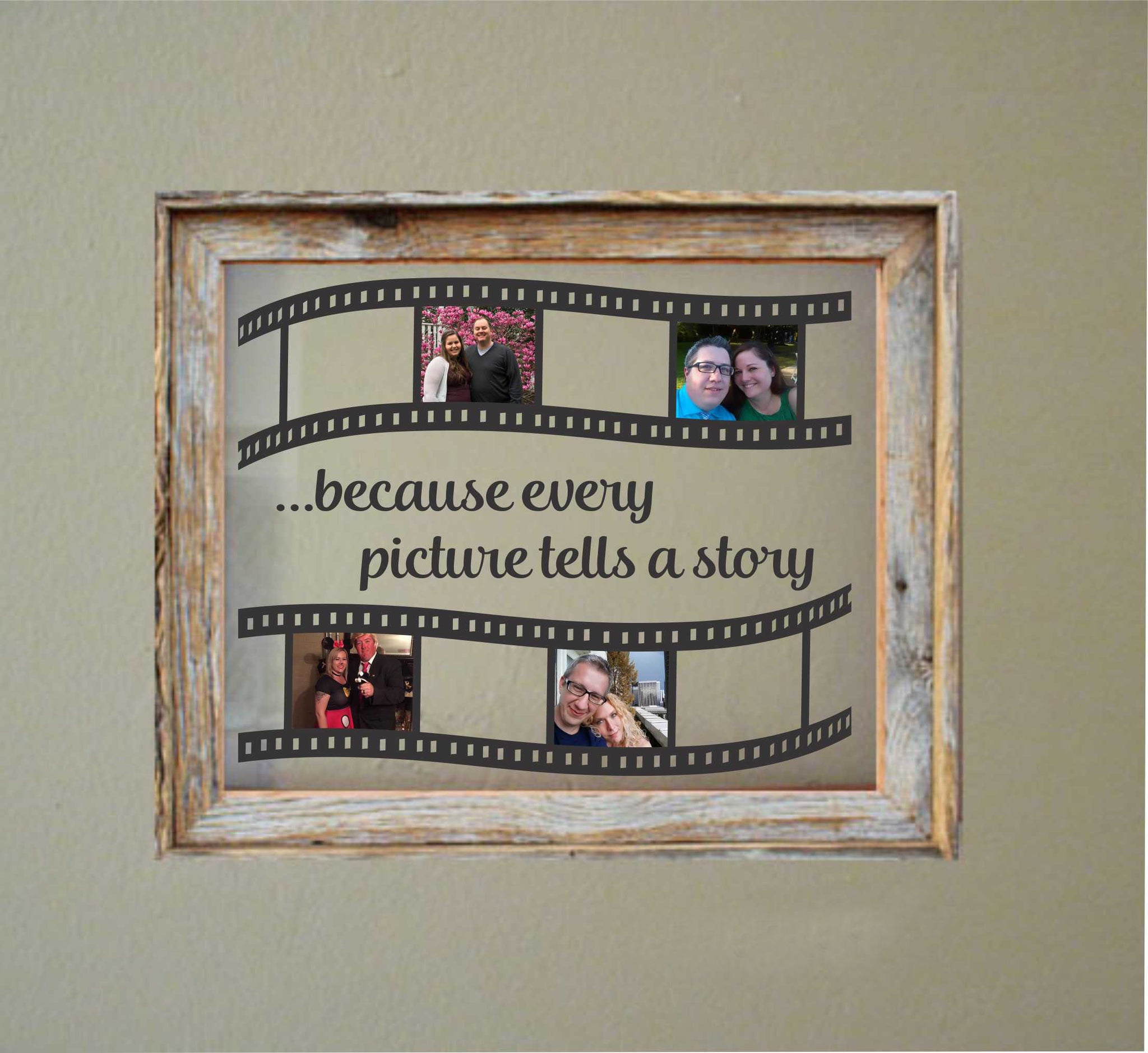 Floating Frame Decal Every Picture Tells Story Diy Collage