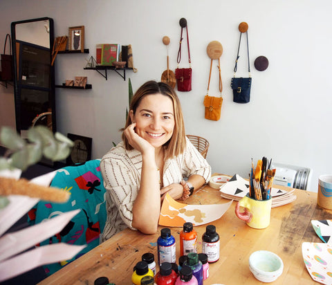 Fernanda Batista in her studio at Artspace