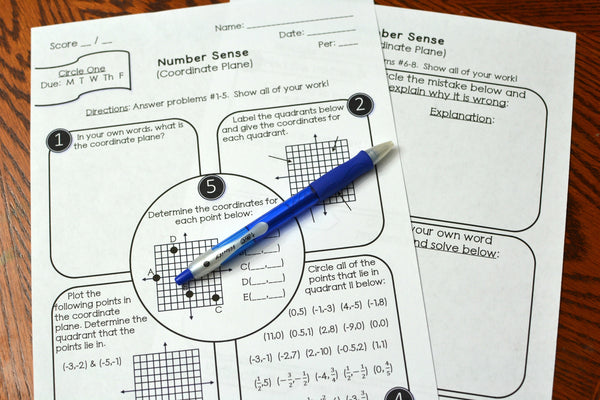 6th Grade Math Homework - Math in Demand