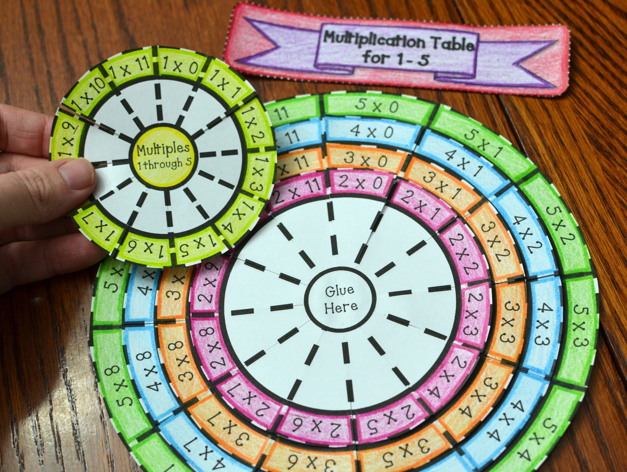 Multiplication Wheel Foldable Bundle Times Table 1 Through 10 Math In Demand
