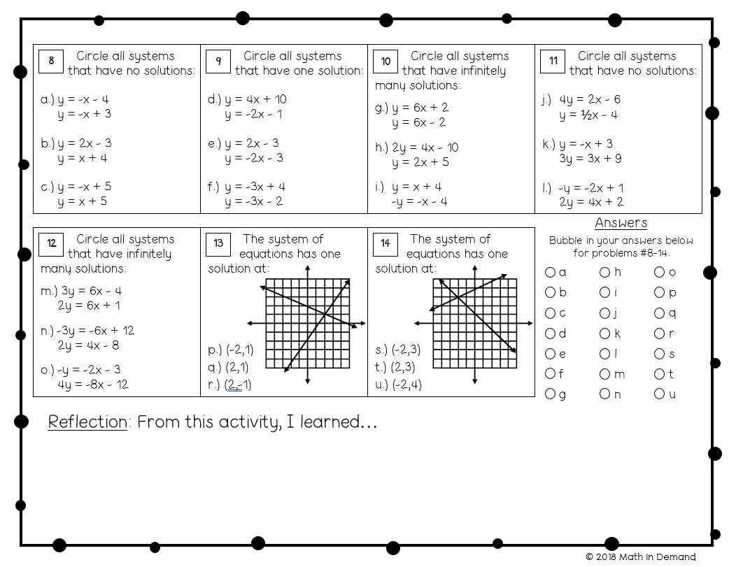 8th Grade Special Education Math Worksheets