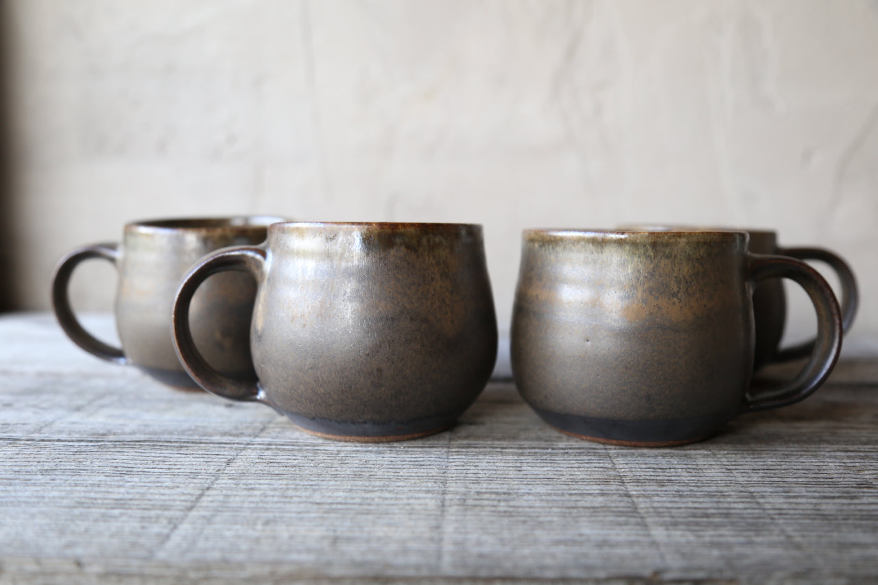 Pair of 16 oz. mugs in earthy glaze